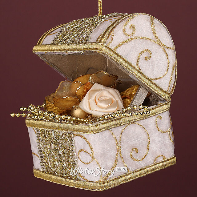 Елочная игрушка Сундук - Sycamore Orchestra 13 см, подвеска Winter Deco