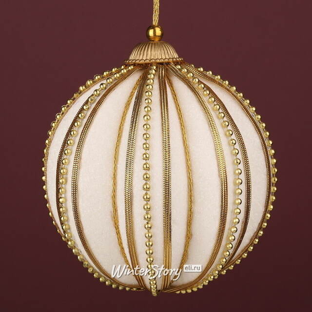 Винтажный елочный шар Tembro Tito 10 см Winter Deco