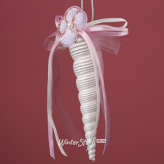 Елочная игрушка Ракушка с побережья Сан-Фернандо 13 см, подвеска Winter Deco