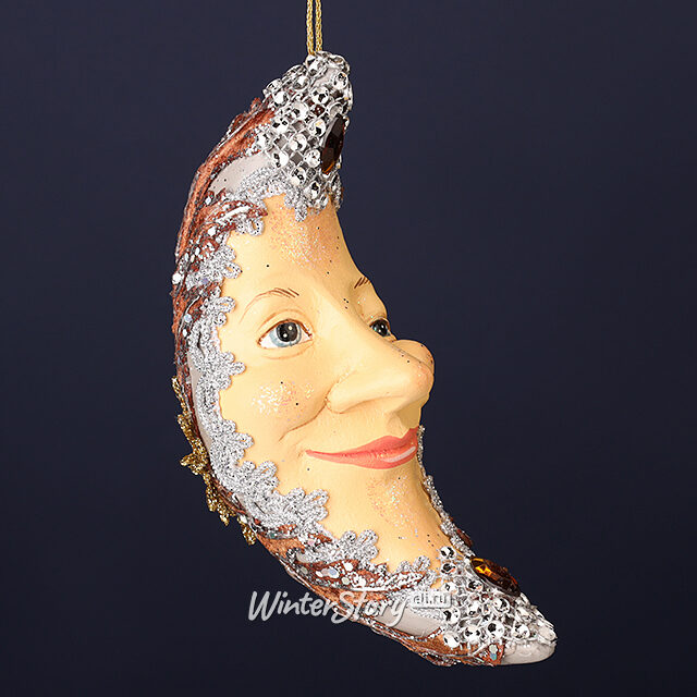 Елочная игрушка Месяц Людовико: Casa della Verita 16 см, подвеска Winter Deco