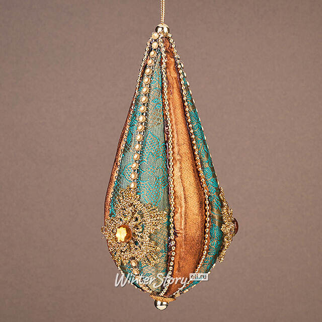 Елочная игрушка Lusso di velluto 20 см, подвеска Winter Deco