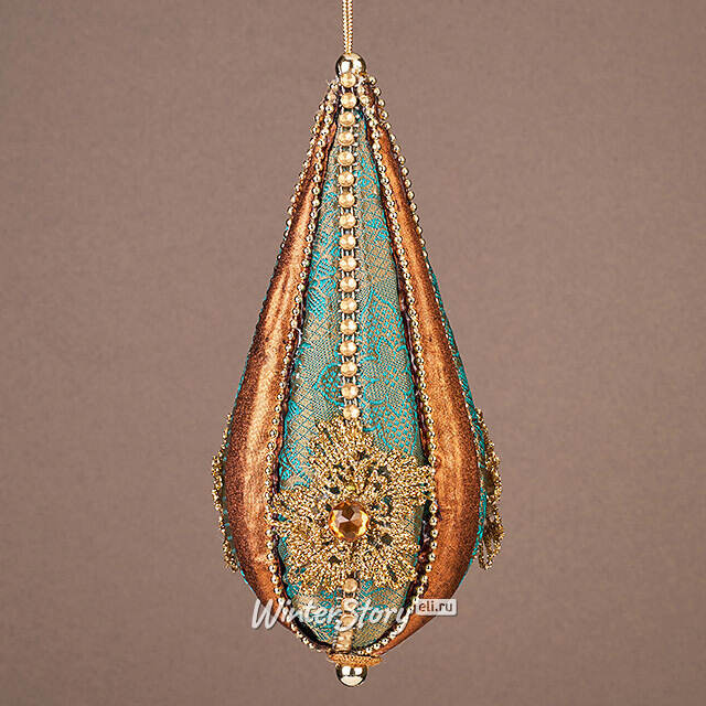 Елочная игрушка Lusso di velluto 20 см, подвеска Winter Deco