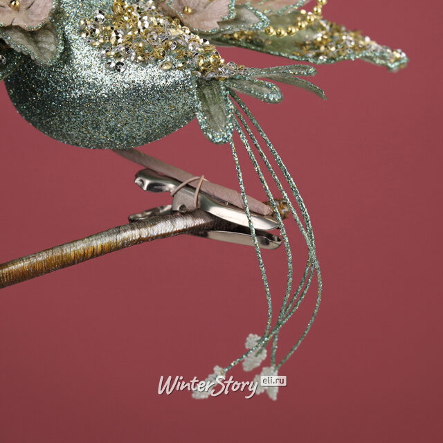 Елочная игрушка Птичка Тереза - Carolina Era 23 см, клипса Winter Deco