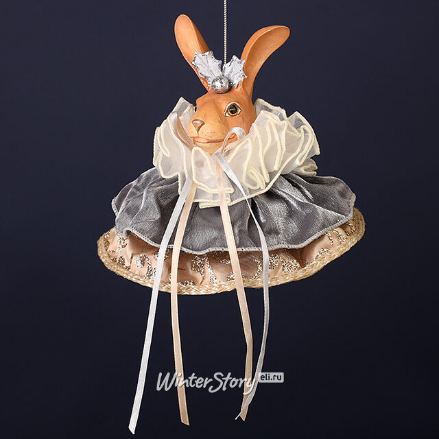 Елочная игрушка Кролик Пьетро: Eclogae 23 см, подвеска Winter Deco