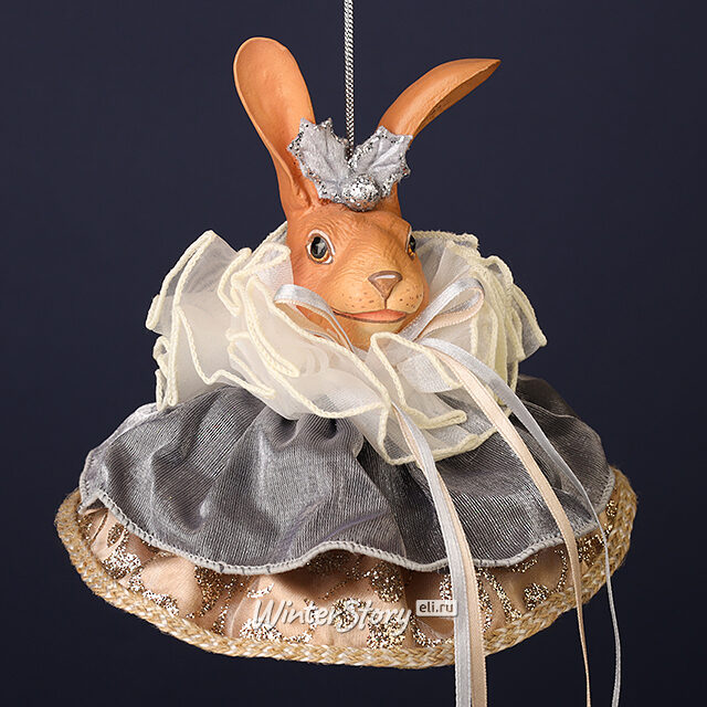 Елочная игрушка Кролик Пьетро: Eclogae 23 см, подвеска Winter Deco