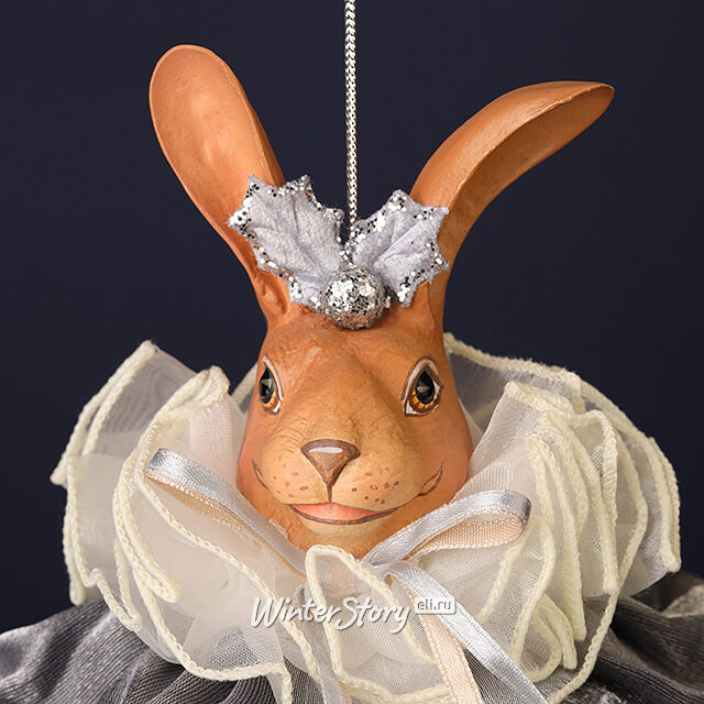 Елочная игрушка Кролик Пьетро: Eclogae 23 см, подвеска Winter Deco