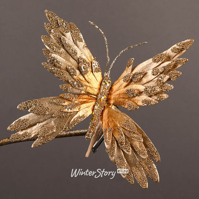 Елочная игрушка Бабочка Доменико: Generous 18 см, клипса Winter Deco