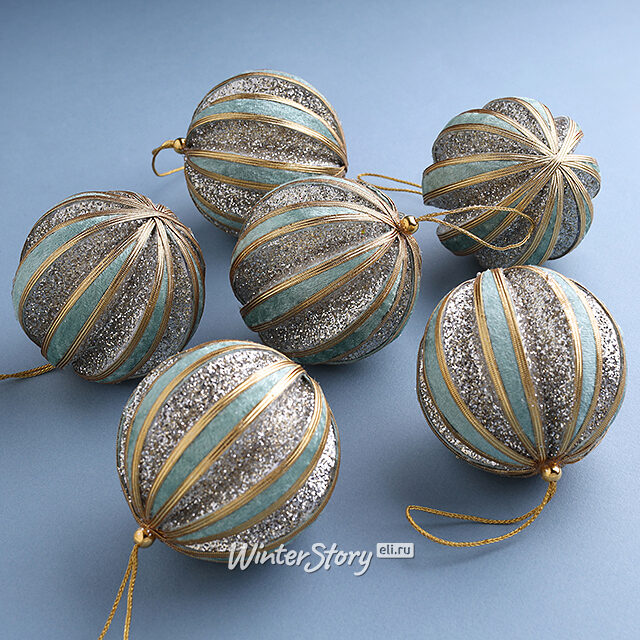 Набор винтажных елочных шаров Empire Savannah 8 см, 6 шт Winter Deco