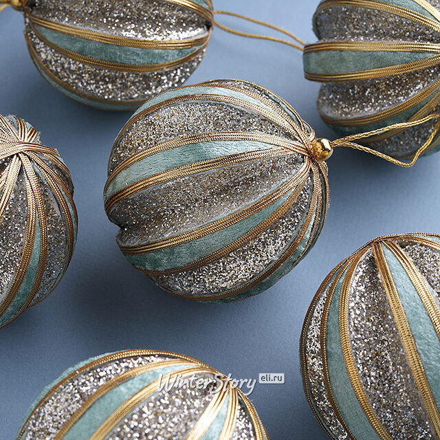 Набор винтажных елочных шаров Empire Savannah 8 см, 6 шт Winter Deco