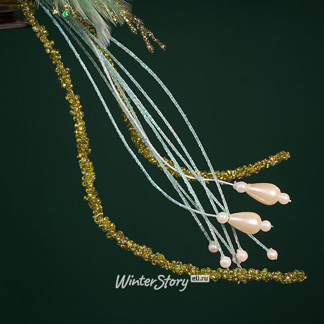 Елочная игрушка Птичка Chorale 20 см, клипса Winter Deco