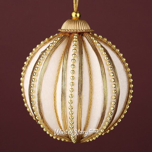 Набор елочных шаров Emerita 8 см золотой, 6 шт Winter Deco