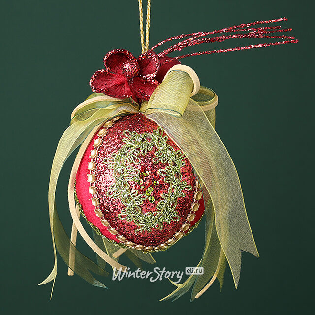 Елочный шар Волшебный Сад Жаннет 14 см Winter Deco