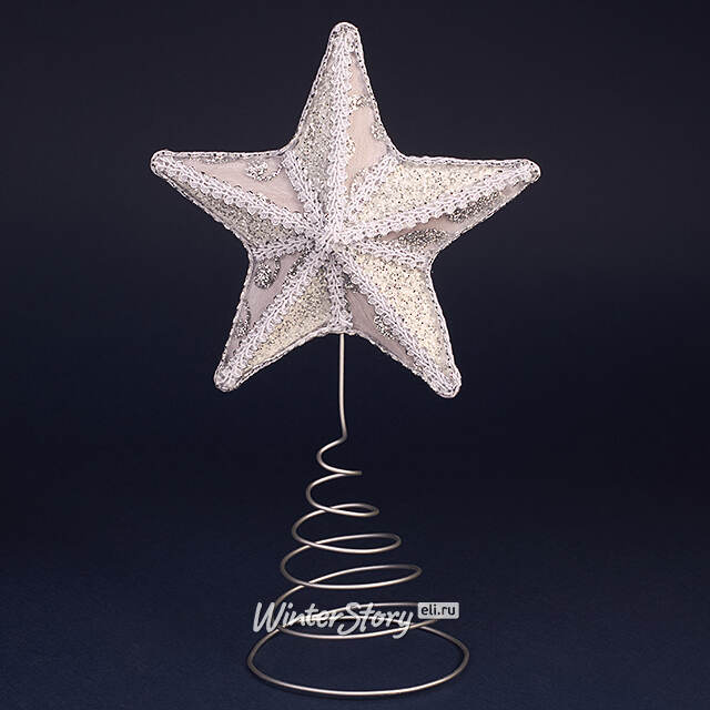 Звезда на елку Cremona Glow 23 см Winter Deco