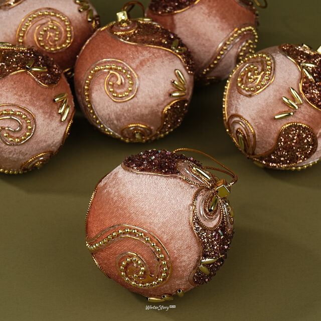 Набор елочных шаров Праздничное Пассамеццо 9 см, 6 шт Winter Deco