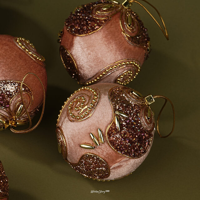 Набор елочных шаров Праздничное Пассамеццо 9 см, 6 шт Winter Deco