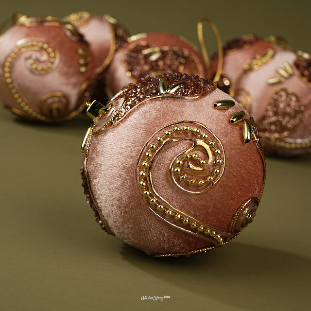 Набор елочных шаров Праздничное Пассамеццо 9 см, 6 шт Winter Deco