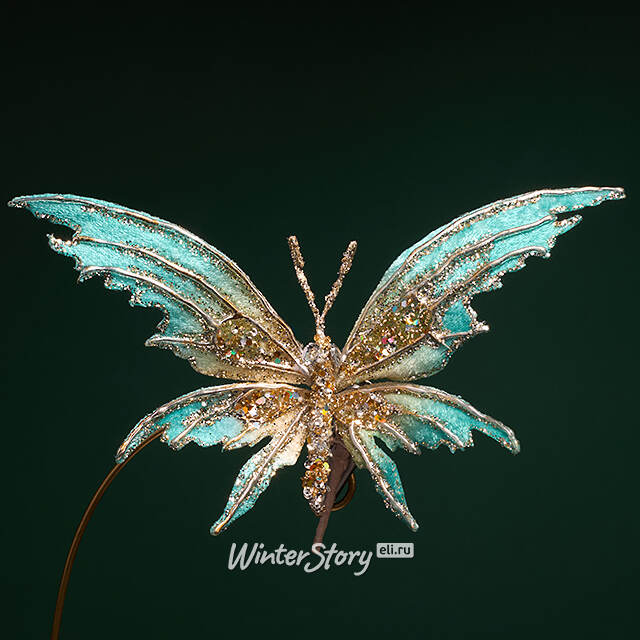 Елочная игрушка Бабочка Терезия 22 см, клипса Winter Deco