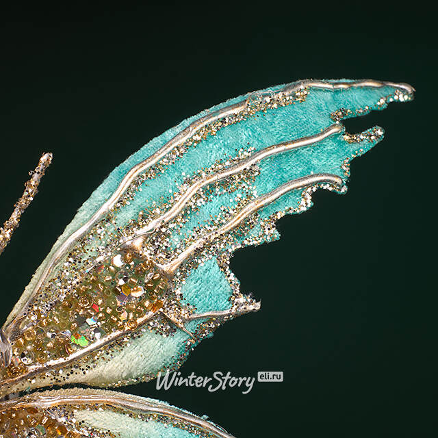 Елочная игрушка Бабочка Терезия 22 см, клипса Winter Deco