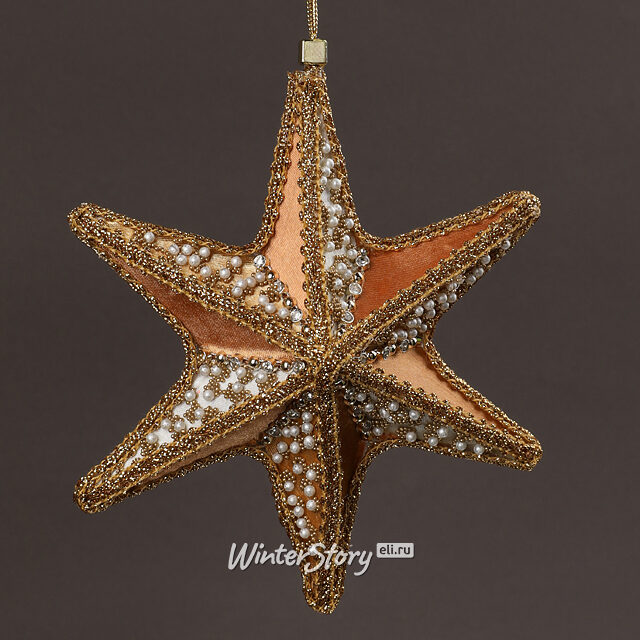 Елочная игрушка Звезда Глинки 16 см Winter Deco