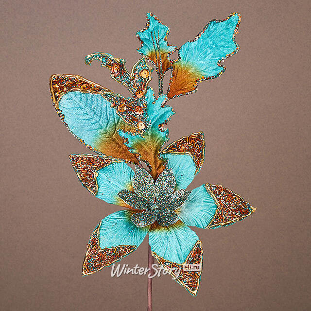 Пуансеттия на стебле Evangelista 38 см Winter Deco