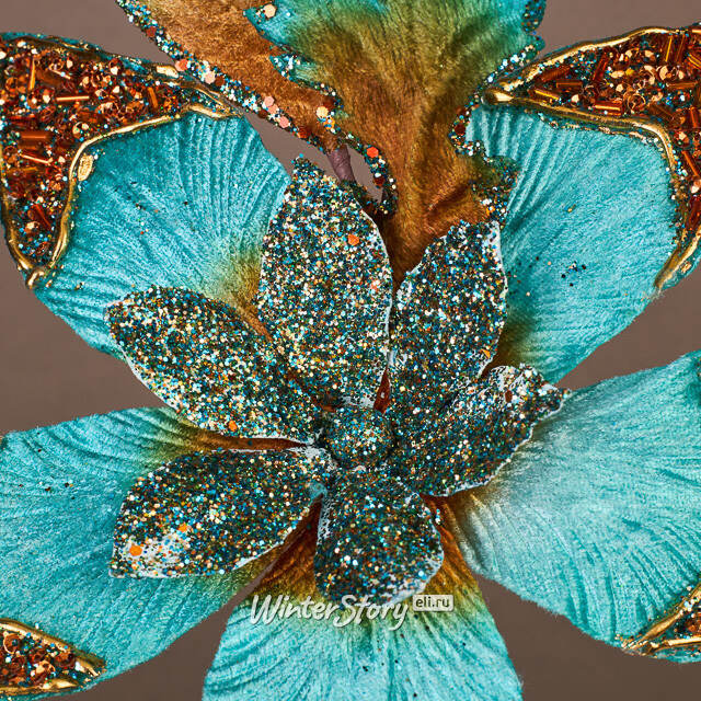 Пуансеттия на стебле Evangelista 38 см Winter Deco