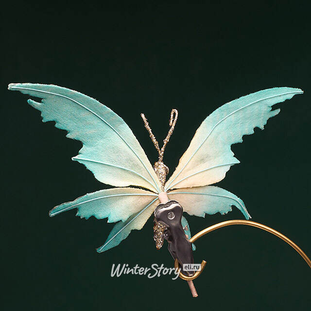 Елочная игрушка Бабочка Терезия 22 см, клипса Winter Deco