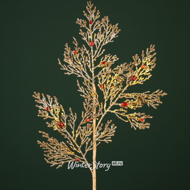 Декоративная ветка Januar Agnellis 63 см золотая Winter Deco