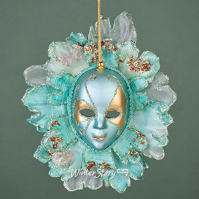 Елочная игрушка Маска Чинкве 18 см, подвеска Winter Deco