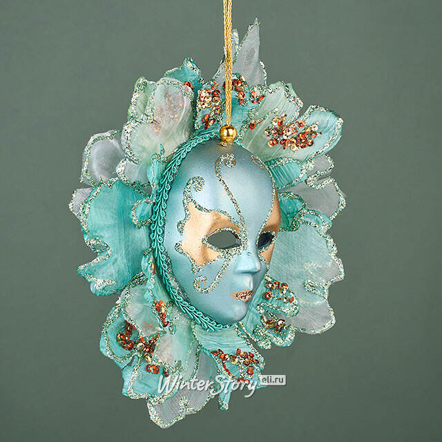 Елочная игрушка Маска Чинкве 18 см, подвеска Winter Deco