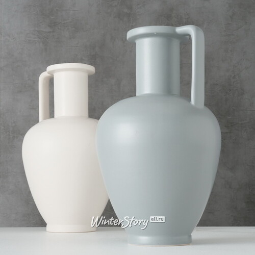 Керамическая ваза кувшин Эфимия 29 см белая Boltze