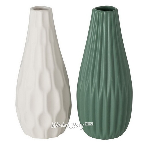 Керамическая ваза Monsanto 24 см зеленая Boltze