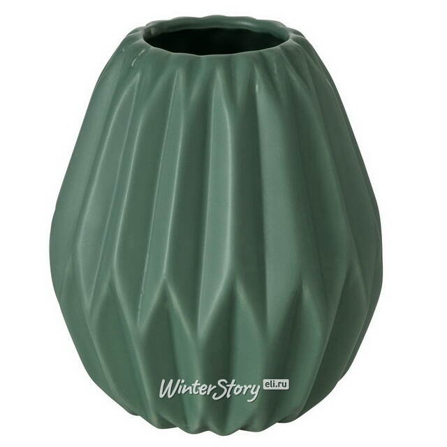 Керамическая ваза Monsanto 14 см зеленая Boltze