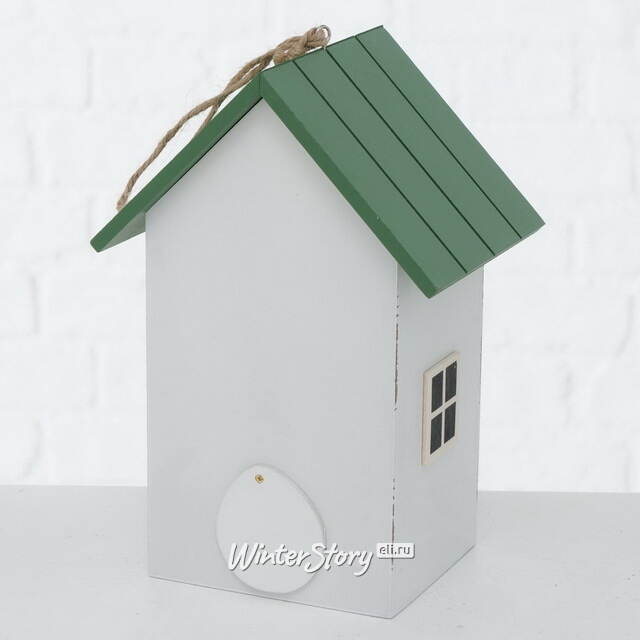 Садовое украшение Скворечник Гринвуд 22*15 см белый Boltze