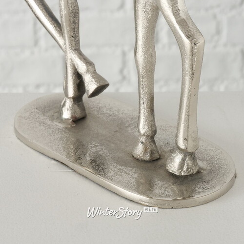 Декоративная фигура Олень Гадриель 47 см серебряный Boltze