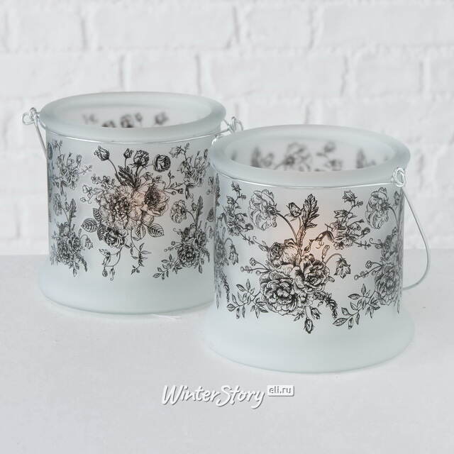 Стеклянный подсвечник Розалин 12 см Boltze (Больтце)