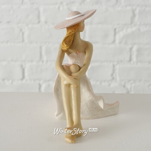 Статуэтка Девушка в шляпе - Романтичная Леди Роуз 12 см Boltze