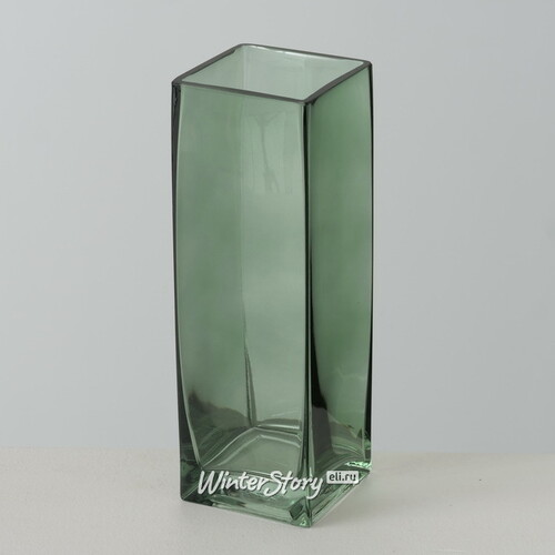 Стеклянная ваза Proteya 25 см шалфейная Boltze