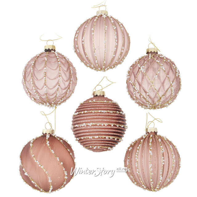 Набор стеклянных шаров Одеон 8 см, 12 шт Boltze