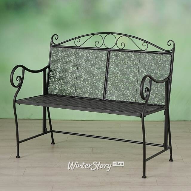 Металлическая садовая скамейка Maddison 105*93*50 см Boltze