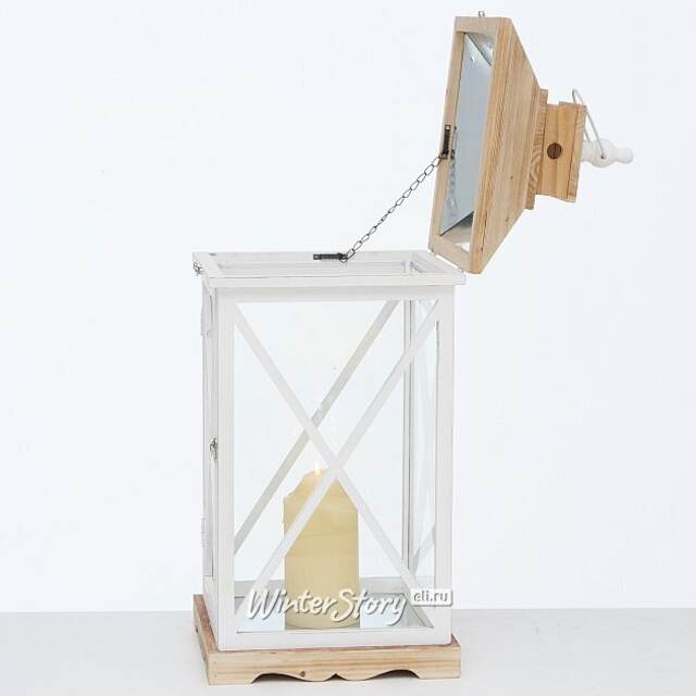 Деревянный подсвечник-фонарь Квентин 69 см Boltze