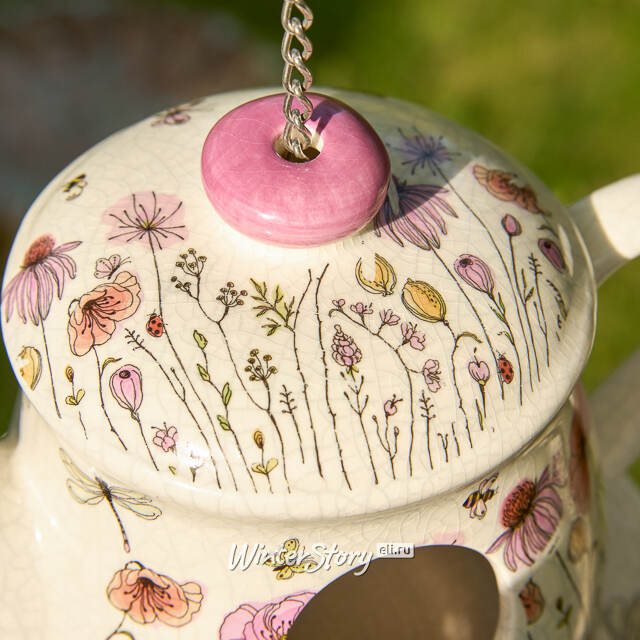 Декоративный домик для птиц Konstanca: La Flower 18 см, керамика Boltze