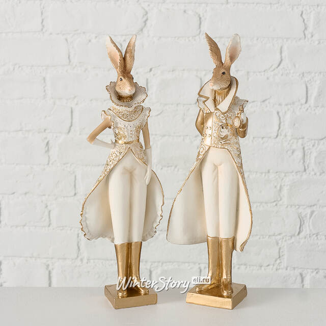 Набор декоративных статуэток Госпожа Присцилла и Господин Меригольд - Хранители Лунолесья 33 см, 2 шт Boltze