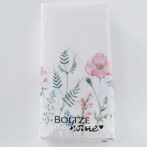 Бумажные салфетки Lora Flowers 17*8 см, 16 шт Boltze