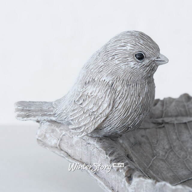 Декоративная кормушка для птиц Хайленд 25*12 см серая Boltze