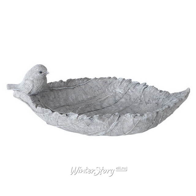 Декоративная кормушка для птиц Хайленд 25*12 см серая Boltze