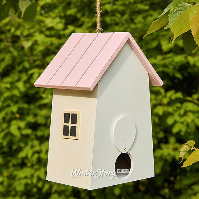 Садовое украшение Скворечник Рочестер 21*15 см белый Boltze