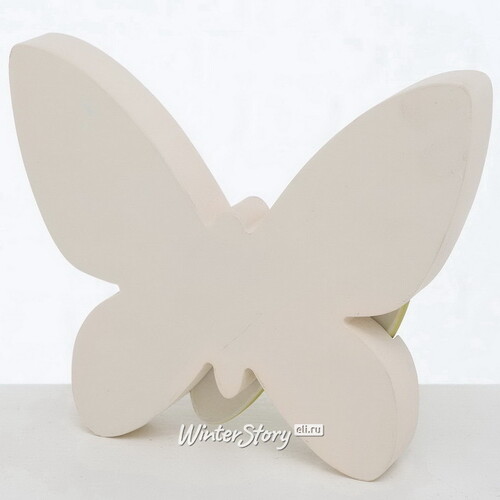 Декоративная фигурка Бабочка Аделия 18 см белая Boltze