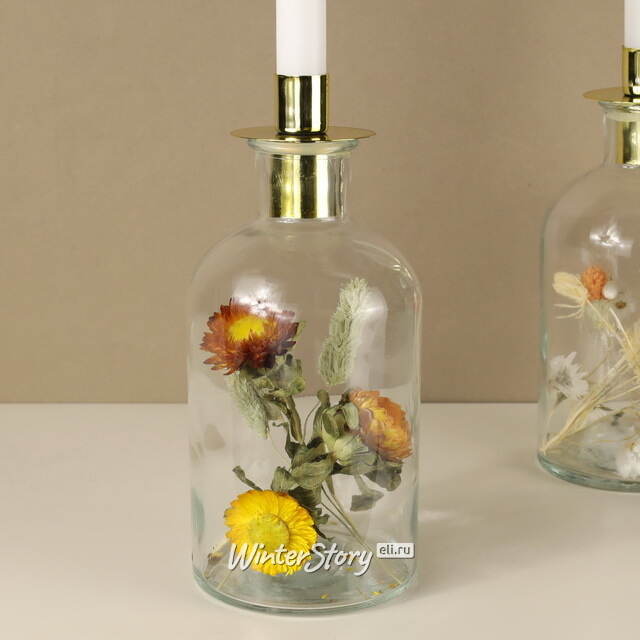 Декоративный подсвечник-бутылка Montebello di Fondo 23 см Boltze