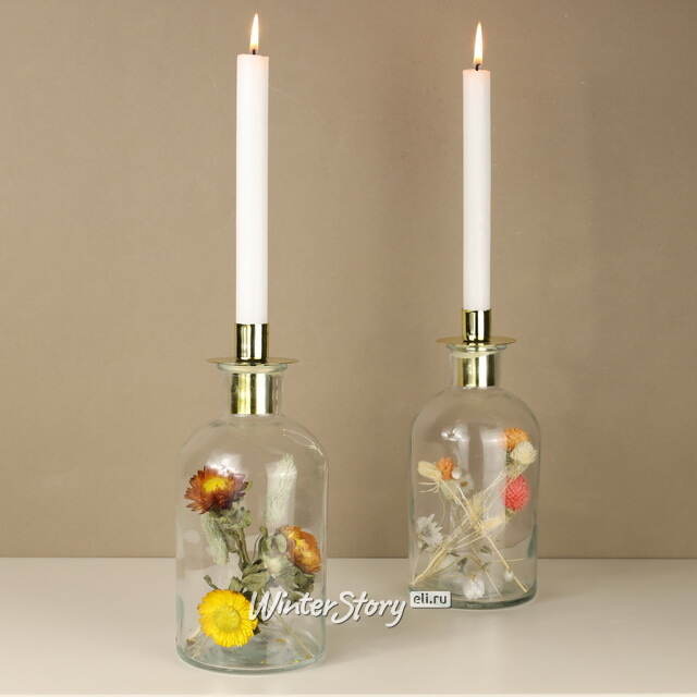 Декоративный подсвечник-бутылка Montebello di Fondo 23 см Boltze