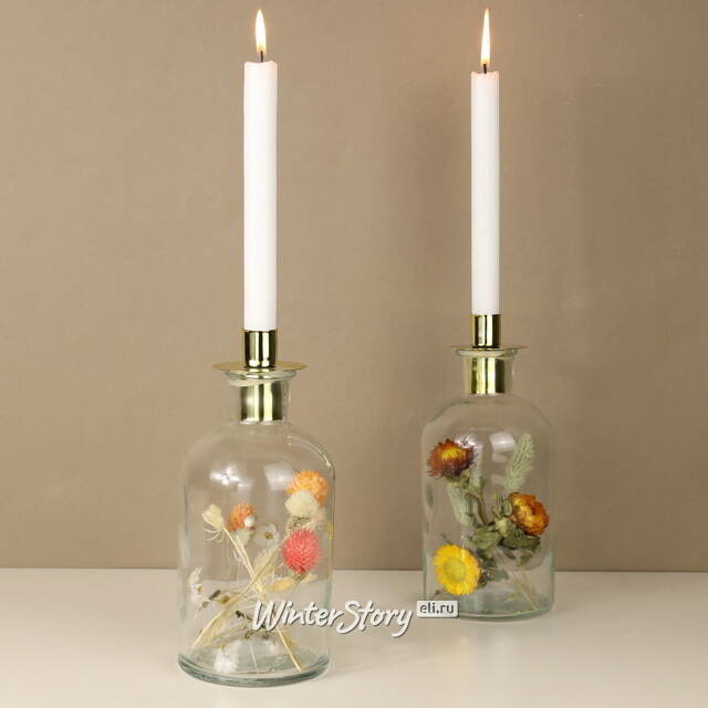 Декоративный подсвечник-бутылка Montebello di Mezzo 23 см Boltze